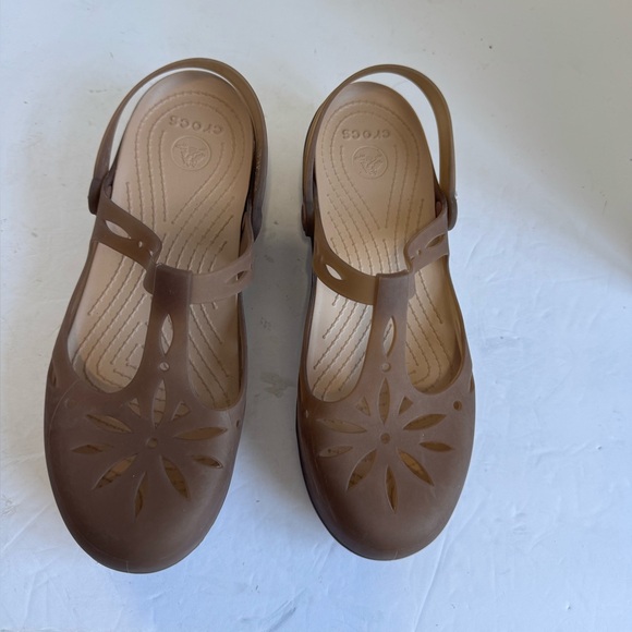 Crocs(WMNS) Crocs Summer Brown Size 9 - Picture 3 of 15